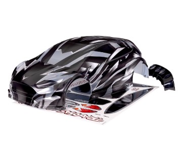Traxxas Body, Ford Fiesta® ST Rally Brushless, ProGraphix® (graphics are printed, requires paint & final color application)/ decal sheet