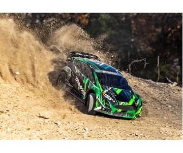 Traxxas Ford Fiesta ST Rally VXL: 1/10 Scale Brushless Rally Racer with TQi™ Traxxas Link™ Enabled 2.4GHz Radio System & Traxxas Stability Management (TSM) - Green