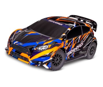 Traxxas Ford Fiesta ST Rally VXL: 1/10 Scale Brushless Rally Racer with TQi™ Traxxas Link™ Enabled 2.4GHz Radio System & Traxxas Stability Management (TSM) - Orange