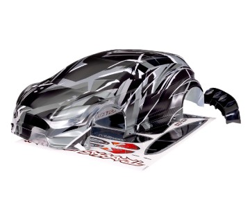 Traxxas Body, Ford Fiesta® ST Rally VXL, ProGraphix® (graphics are printed, requires paint & final color application)/ decal sheet