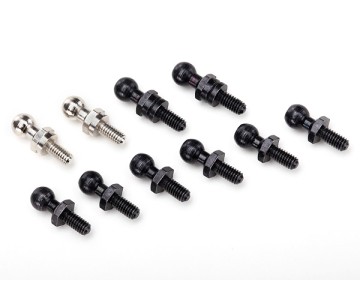 Traxxas Pivot balls: black (6), silver (2), black (long) (2)