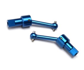 Traxxas LaTrax Aluminum Driveshaft Assembly (Blue) (2)