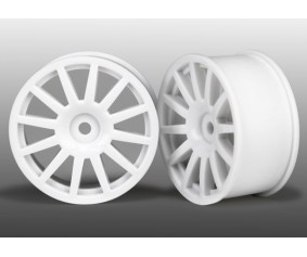 Traxxas LaTrax Tires Wheels, 12-spoke (white) (2)