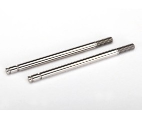 Traxxas Shock shafts, steel, chrome finish (2)