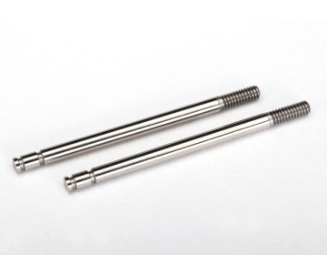 Traxxas Shock shafts, steel, chrome finish (2)