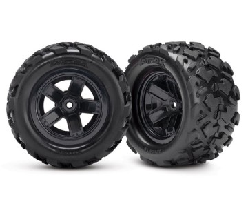 Traxxas LaTrax Assembled Teton 5-Spoke Wheels & Tires (2)