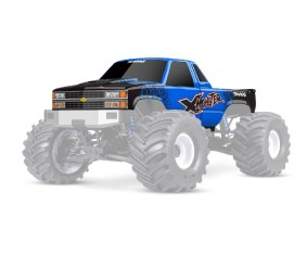Traxxas Body, X-Maxx MT Chevy GMT400 CK, Blue