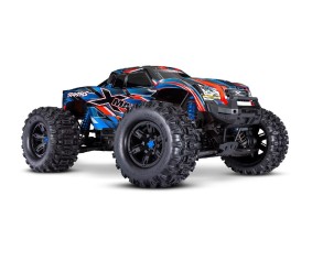 Traxxas X-Maxx: VXL-8s Brushless Electric Monster Truck with Sledgehammer Belted Tires, TQi Traxxas Link Enabled 2.4GHz Radio System & Traxxas Stability Management (TSM) - Blue