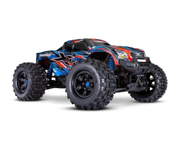 Traxxas X-Maxx: VXL-8s Brushless Electric Monster Truck with Sledgehammer Belted Tires, TQi Traxxas Link Enabled 2.4GHz Radio System & Traxxas Stability Management (TSM) - Blue