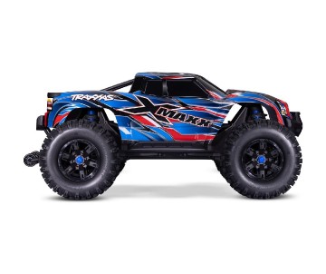 Traxxas X-Maxx: VXL-8s Brushless Electric Monster Truck with Sledgehammer Belted Tires, TQi Traxxas Link Enabled 2.4GHz Radio System & Traxxas Stability Management (TSM) - Blue