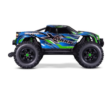 Traxxas X-Maxx: VXL-8s Brushless Electric Monster Truck with Sledgehammer Belted Tires, TQi Traxxas Link Enabled 2.4GHz Radio System & Traxxas Stability Management (TSM) - Green