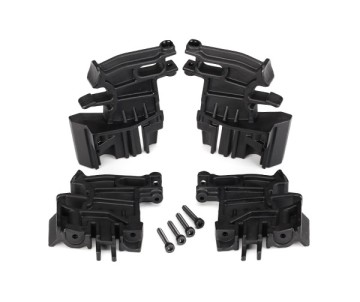 Traxxas Battery hold-down mounts, left (2)/ right (2)/ 3x18mm CS (4)