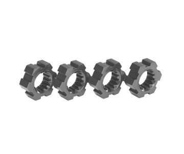 Traxxas Wheel Hubs Hex Aluminum (Gray-Anodized) (4)
