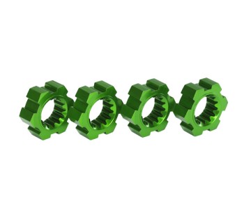 Traxxas X-Maxx Aluminum Wheel Hex Hub (Green) (4)