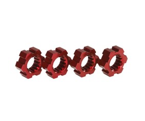 Traxxas X-Maxx Aluminum Wheel Hex Hub (Red) (4)