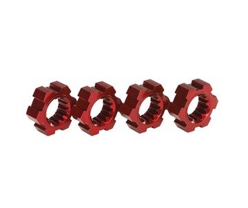 Traxxas X-Maxx Aluminum Wheel Hex Hub (Red) (4)