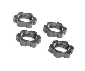 Traxxas Wheel Nuts Splined 17MM Serrated (Gray-Anodized) (4)