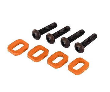 Traxxas Washers Motor Mount Aluminum (Orange-Anodized) (4)/ 4X18MM BCS (4)