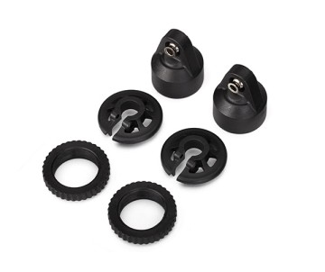 Traxxas X-Maxx GTX Shock Cap, Spring Collar & Adjuster Nut (2)