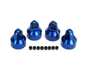 Traxxas X-Maxx GTX Shock Cap aluminum (blue-anodized), GTX shocks (4)/ spaces (8)