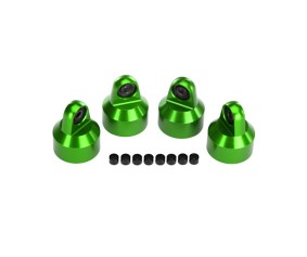 Traxxas X-Maxx GTX Shock Cap aluminum (green-anodized), GTX shocks (4)/ spaces (8)