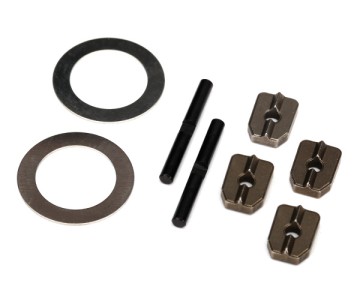 Traxxas X-Maxx Spider gear shaft (2)/ spacers (4)/16x23.5x.5 stainless washer (2) (for #7781X aluminum differential carrier)