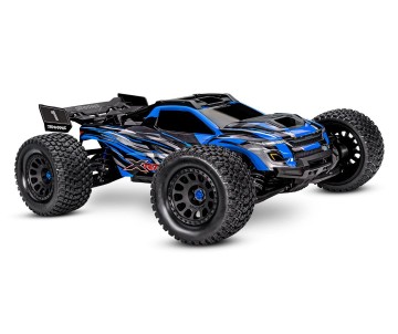 Traxxas XRT: Brushless Electric Race Truck with TQi Traxxas Link Enabled 2.4GHz Radio System, Velineon VXL-8s brushless ESC (fwd/rev), and Traxxas Stability Management (TSM) - Blue