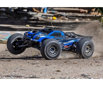 Traxxas XRT: Brushless Electric Race Truck with TQi Traxxas Link Enabled 2.4GHz Radio System, Velineon VXL-8s brushless ESC (fwd/rev), and Traxxas Stability Management (TSM) - Blue Traxxas XRT: Brushless Electric Race Truck with TQi Traxxas Link Enabled 2.4GHz Radio System, Velineon VXL-8s brushless ESC (fwd/rev), and Traxxas Stability Management (TSM) - Blue