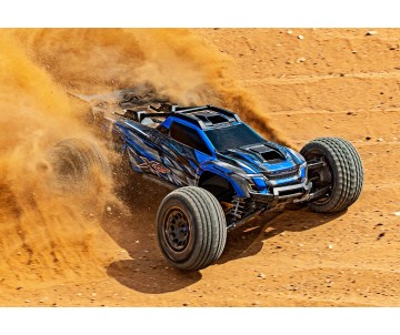 Traxxas XRT: Brushless Electric Race Truck with TQi Traxxas Link Enabled 2.4GHz Radio System, Velineon VXL-8s brushless ESC (fwd/rev), and Traxxas Stability Management (TSM) - Blue Traxxas XRT: Brushless Electric Race Truck with TQi Traxxas Link Enabled 2.4GHz Radio System, Velineon VXL-8s brushless ESC (fwd/rev), and Traxxas Stability Management (TSM) - Blue