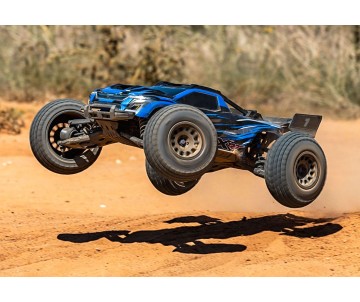 Traxxas XRT: Brushless Electric Race Truck with TQi Traxxas Link Enabled 2.4GHz Radio System, Velineon VXL-8s brushless ESC (fwd/rev), and Traxxas Stability Management (TSM) - Blue Traxxas XRT: Brushless Electric Race Truck with TQi Traxxas Link Enabled 2.4GHz Radio System, Velineon VXL-8s brushless ESC (fwd/rev), and Traxxas Stability Management (TSM) - Blue