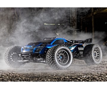Traxxas XRT: Brushless Electric Race Truck with TQi Traxxas Link Enabled 2.4GHz Radio System, Velineon VXL-8s brushless ESC (fwd/rev), and Traxxas Stability Management (TSM) - Blue Traxxas XRT: Brushless Electric Race Truck with TQi Traxxas Link Enabled 2.4GHz Radio System, Velineon VXL-8s brushless ESC (fwd/rev), and Traxxas Stability Management (TSM) - Blue