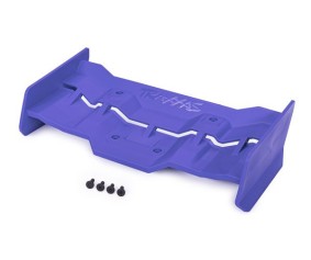 Traxxas Wing, Blue/ 4X12mm FCS (4)