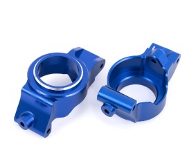 Traxxas Caster Blocks (C-Hubs) 6061-T6 Aluminum (Blue-Anodized) Left & Right