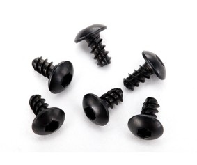 Traxxas Screws, 2.6x5mm button-head, self-tapping (hex drive) (6)
