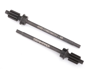 Traxxas Axle shaft, rear, heavy duty (left & right)/ portal drive input gear, rear (machined)