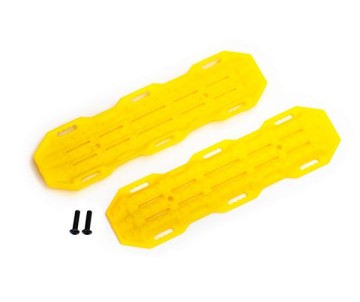 Traxxas Traction boards, yellow/ mounting hardware