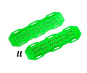 Traxxas Traction boards, green/ mounting hardware