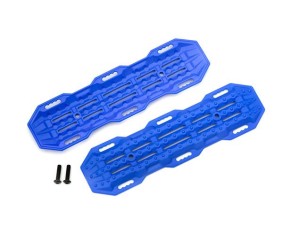 Traxxas Traction boards, blue/ mounting hardware