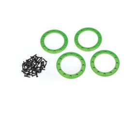Traxxas Beadlock rings, green (2.2
