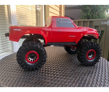 Traxxas Beadlock rings, red (2.2