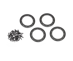 Traxxas Beadlock rings, black (2.2