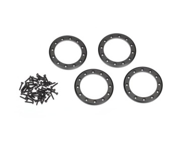 Traxxas Beadlock rings, black (2.2