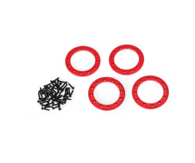 Traxxas Beadlock rings, Red (1.9