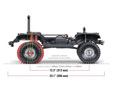 Traxxas TRX4 1979 Ford Bronco 1/10 Crawler, XL-5 HV, Titan 12T Red