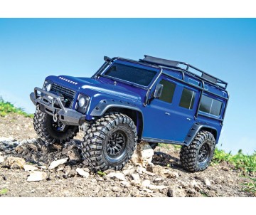 Traxxas TRX4 Land Rover Defender 1/10 Crawler, XL-5 HV, Titan 12T Blue
