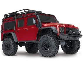 Traxxas TRX4 Land Rover Defender 1/10 Crawler, XL-5 HV, Titan 12T Red