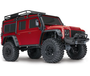 Traxxas TRX4 Land Rover Defender 1/10 Crawler, XL-5 HV, Titan 12T Red