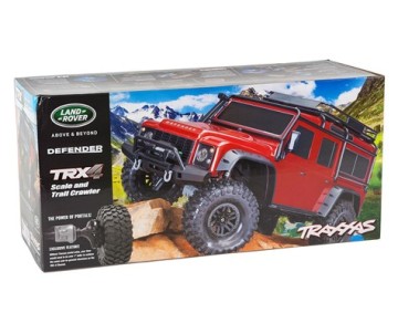 Traxxas TRX4 Land Rover Defender 1/10 Crawler, XL-5 HV, Titan 12T Red