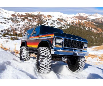 Traxxas TRX-4 Scale and Trail Crawler with 1979 Ford Bronco Clipless Body: 4WD Electric Truck with TQi Traxxas Link Enabled 2.4GHz Radio System (Requires Battery and Charger (Sold Separately) - Sun