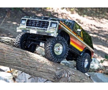 Traxxas TRX-4 Scale and Trail Crawler with 1979 Ford Bronco Clipless Body: 4WD Electric Truck with TQi Traxxas Link Enabled 2.4GHz Radio System (Requires Battery and Charger (Sold Separately) - Sun